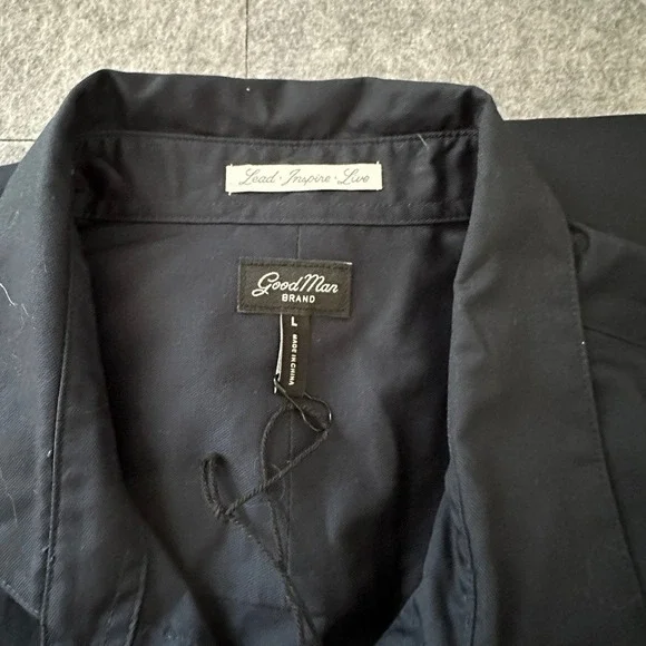 Good Man Brand Long Sleeve Button Down Dress Shirt, Blue, Casual L - Picture 9 of 16